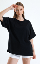 Black Plain Drop Shoulder