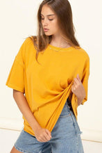 Mustard Plain Drop Shoulder