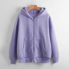 Plain Lilac Kangaroo Zipper