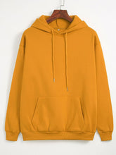 Plain Mustard Kangaroo Hoodie