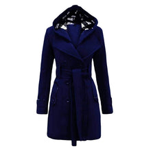 Women long coat Navy Blue