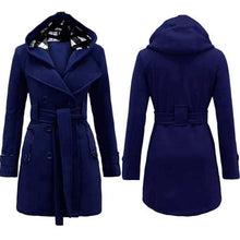 Women long coat Navy Blue