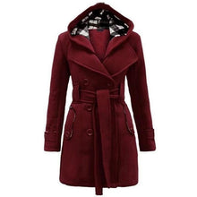 Women long coat Maroon