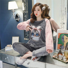 FLEECE LONG SLEEVE PAJAMA SUIT UNI CAT - Ownz.Top