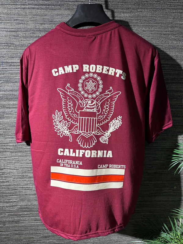 Camp Roberts printed Drop Shoulder