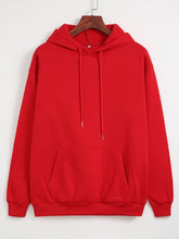 Plain Red Kangaroo Hoodie