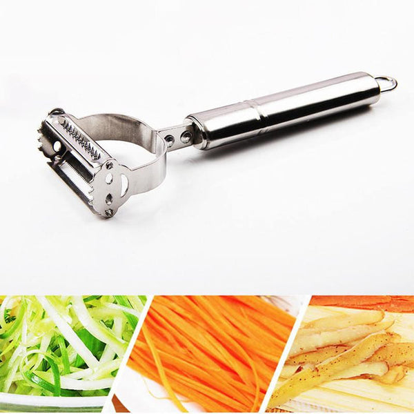 2 IN 1 STAINLESS STEEL MULTIFUNCTION PEELER - Ownz.Top