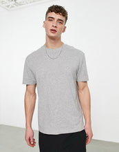 CREW NECK PLAIN TEE - GREY - Ownz.Top