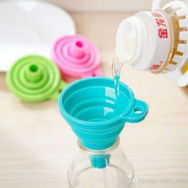 PACK OF 2 - FOLDABLE AND COLLAPSIBLE SILICONE FUNNEL - Ownz.Top