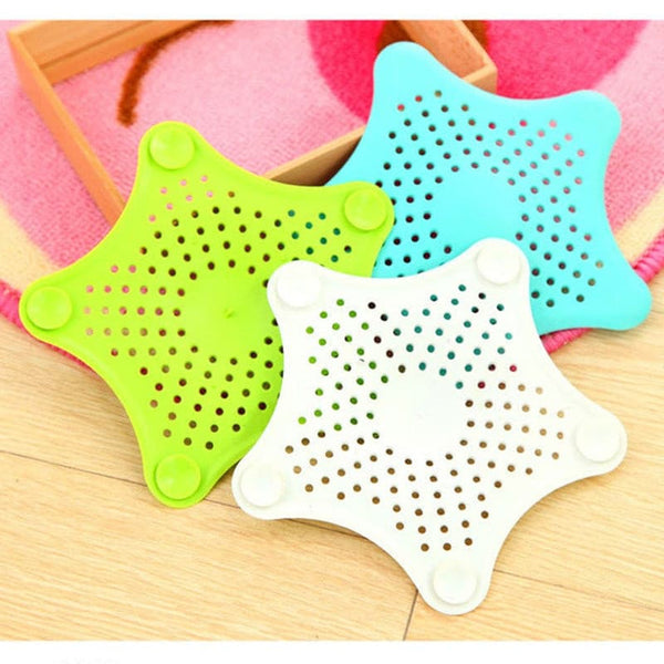 PACK OF 3 - SILICONE RUBBER FIVE-POINTED STAR SINK FILTER - Ownz.Top