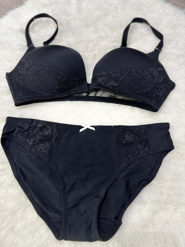 Front Open Padded Bra and Panty Set